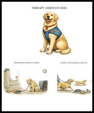 Canine Behaviour Support Bundle: Therapy Assistant Dog, Separation Anxiety & Loose Lead Walking